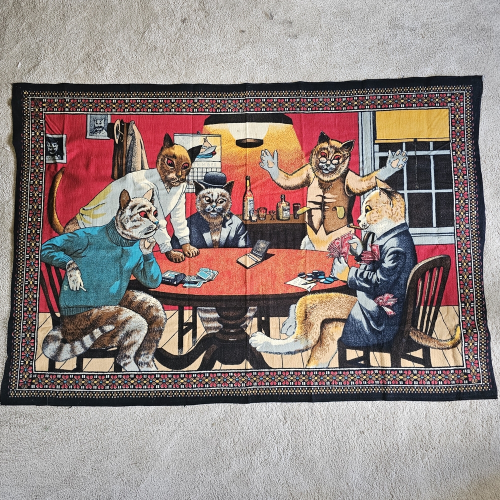 Colorful Cat Tapestry